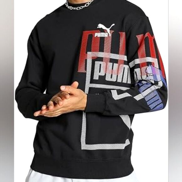 Puma Classics Gen Crew T Athletic Sweatshirt Top - Picture 1 of 11